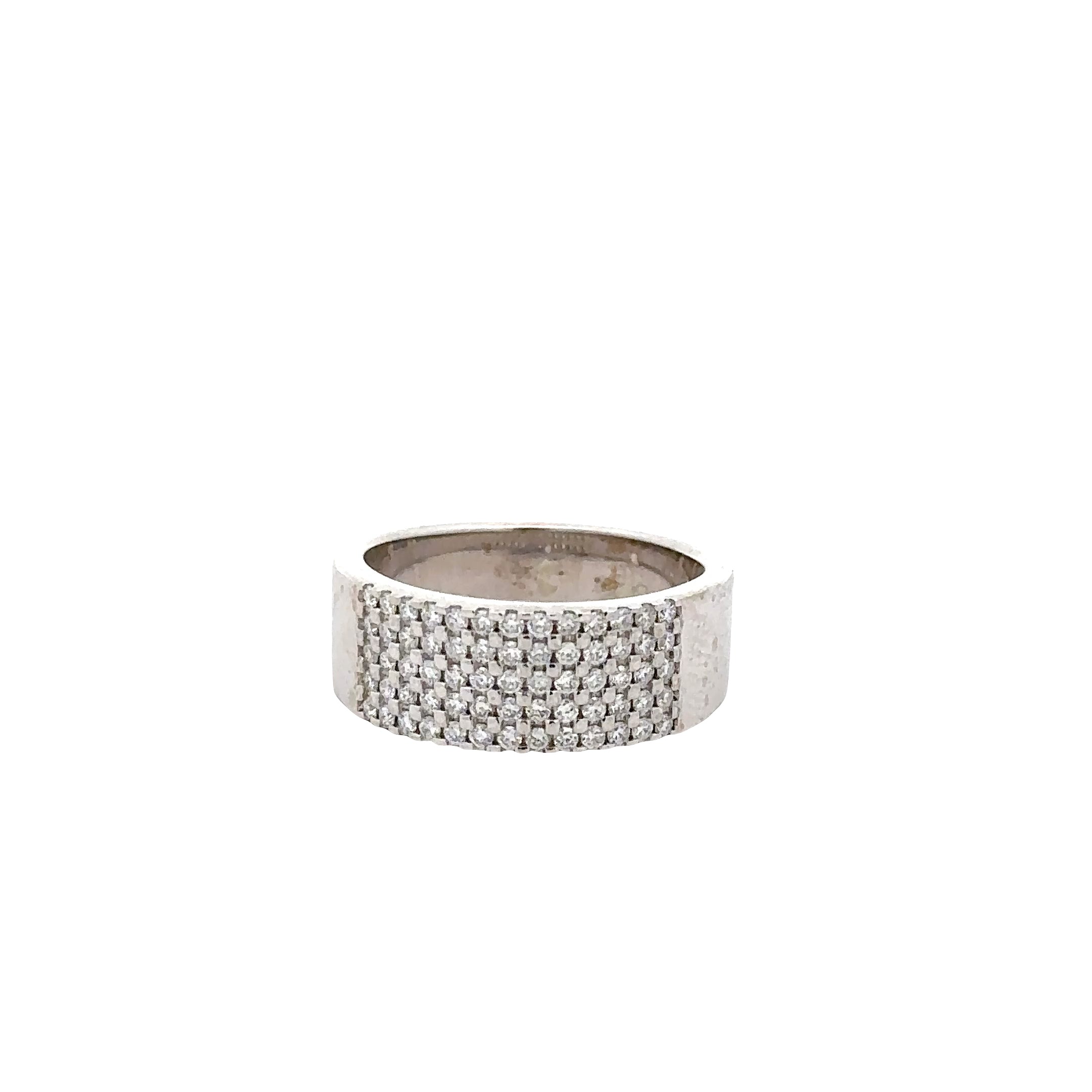 352050 14kt White Gold Diamond Band