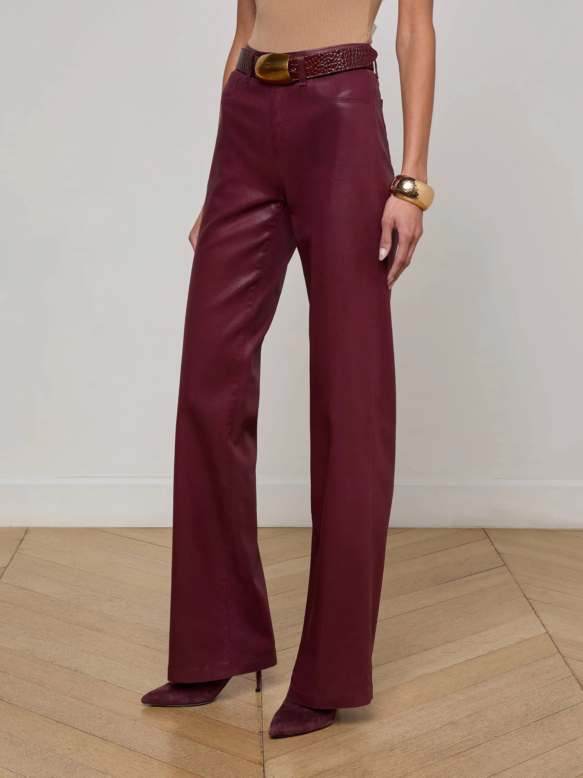 2790PDDCdpc L'AGENCE Clayton Coated High Rise