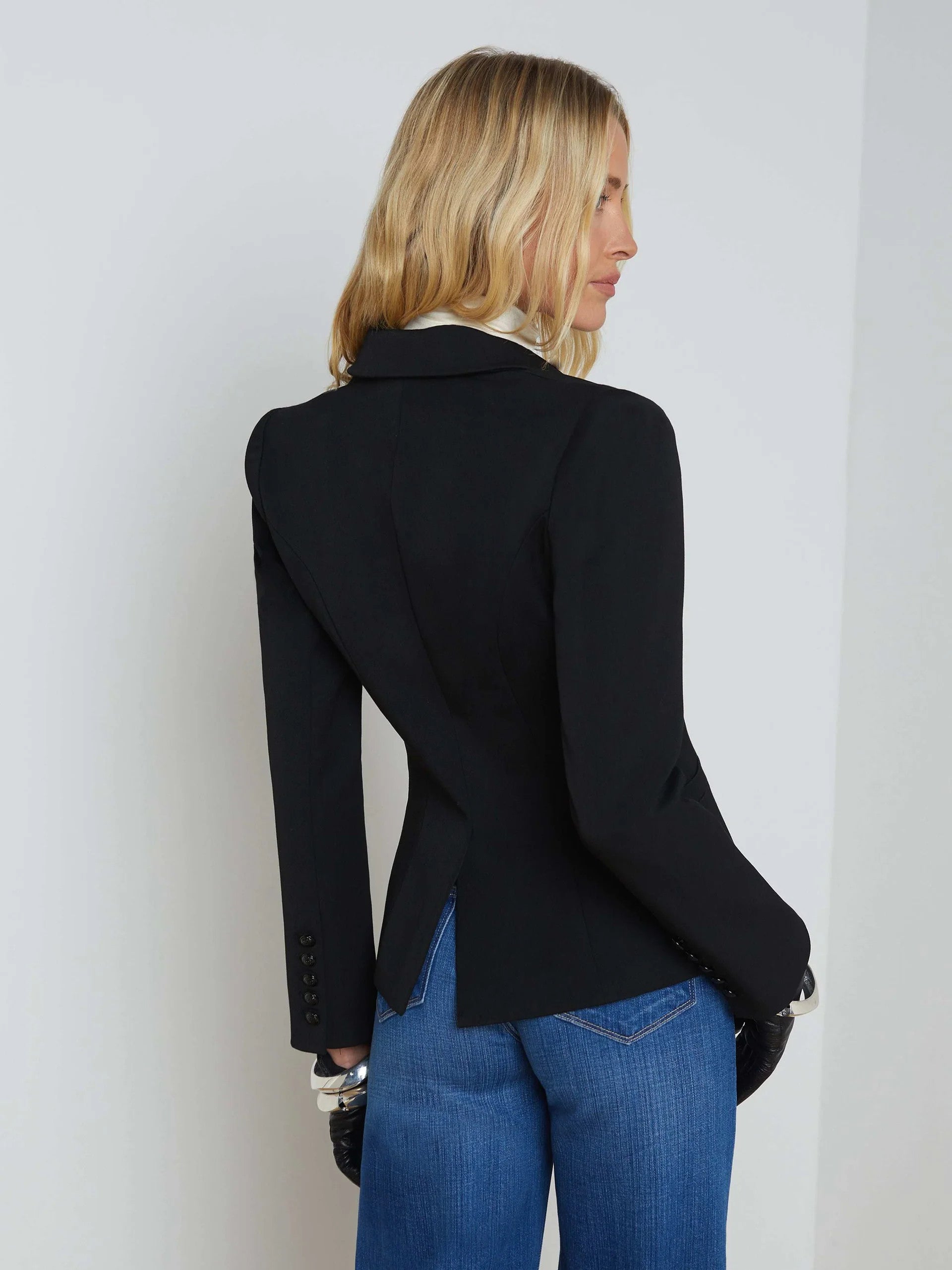 1767NGXb L'AGENCE Marie Slim-Fit Blazer